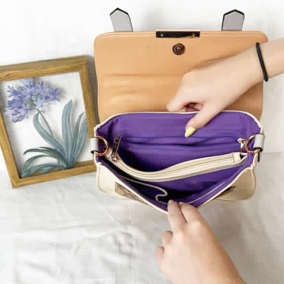 Authentic Rare Pixie Mood Metallic Cork Crossbody Bag- Vegan and discontinued - Picture 7 of 15